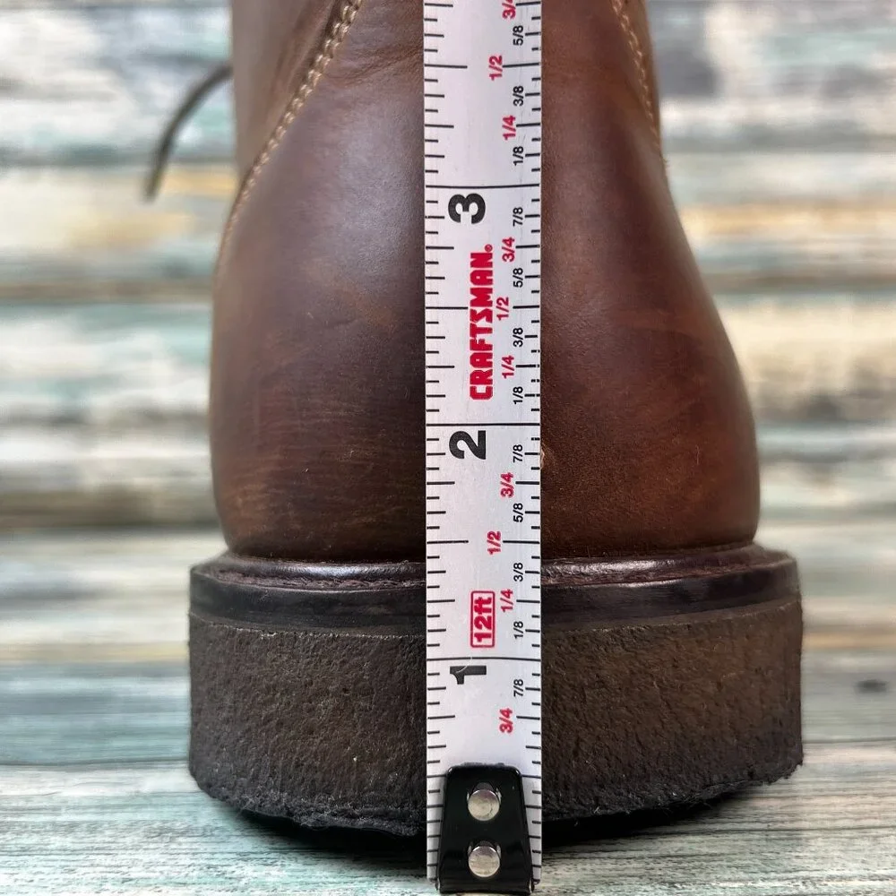 Johnston & Murphy Chukka Boots Mens 9.5M Brown Leather Lace Up Dress Work Ankle